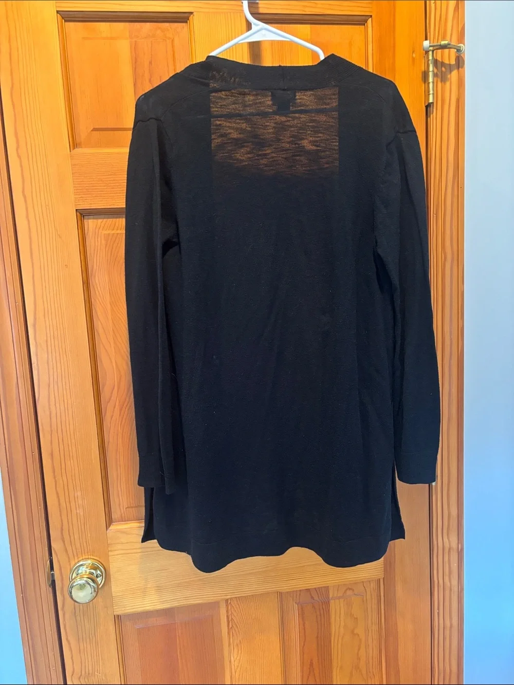 Old Navy Women's Black Long Open Front Cardigan Sweater Size Medium